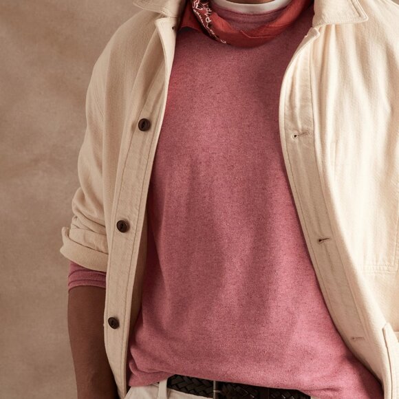 Banana Republic Livorno Silk-Linen Rolled Edge Sweater - Picture 11 of 11